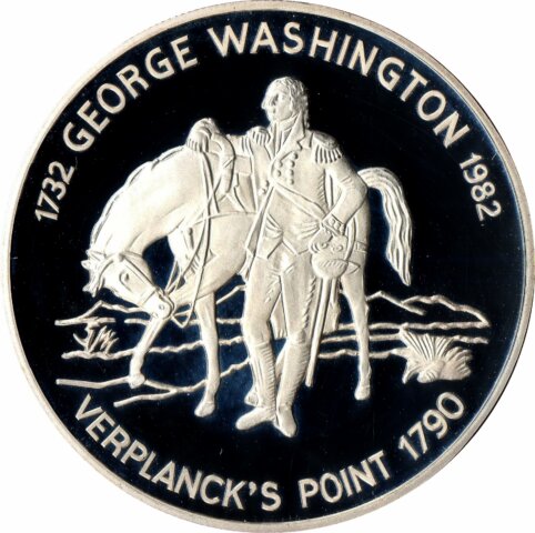 アンティグア・バーブーダ ジョージ ワシントン生誕 250 周年 30ドル銀貨 1982年