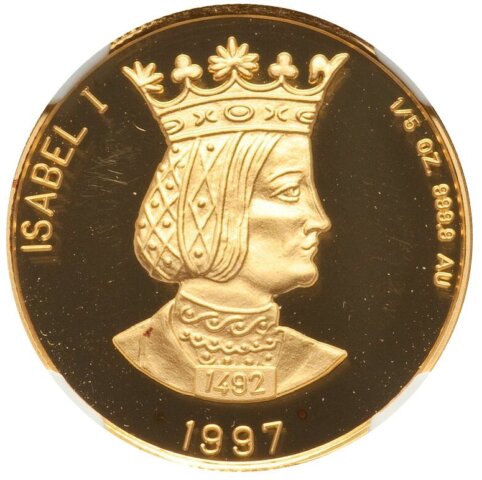 アンドラ イザベル1世 20ディナール金貨 1997年