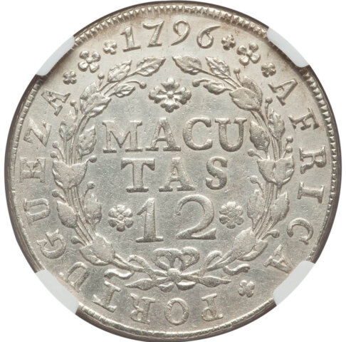 アンゴラ マリア1世 12マクタス銀貨 1789-1796年