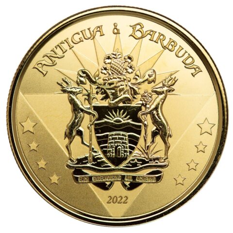 アンティグア・バーブーダ エリザベス2世 10ドル金貨 2022年