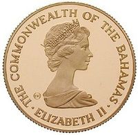 バハマ チャールズ皇太子＆ダイアナ妃 ロイヤルウェディング 100ドル金貨 1981年