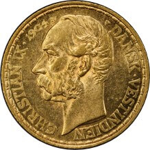 デンマーク クリスチャン9世 4ダラー金貨（20フラン金貨） 1904年