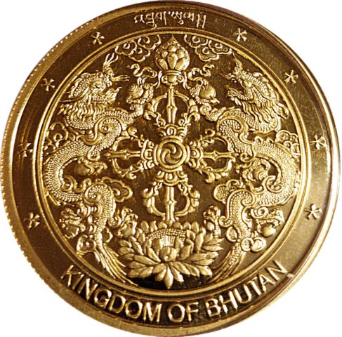 ブータン ジグミ・シンゲ 辰年 3,000ニュルタム金貨 2000年