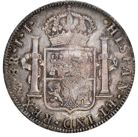ベリーズ ジョージ3世 6シリング銀貨 1819年（カウンターマーク付き）