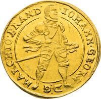 シレジア ヨハン・ゲオルク 2ダカット金貨 1618-1621年
