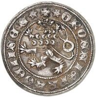 ボヘミア ヴァーツラフ 4 世 15 グロス 銀貨 1378-1419年