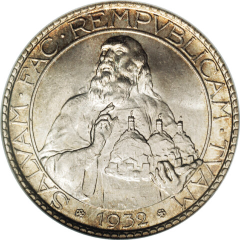 サンマリノ 20リラ銀貨 1932年