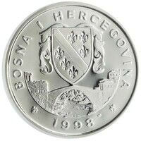 ボスニア・ヘルツェゴビナ シドニーオリンピック 10マルカ銀貨 1998年