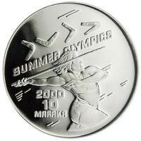 ボスニア・ヘルツェゴビナ シドニーオリンピック 10マルカ銀貨 1998年