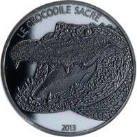 ブルキナファソ クロコダイル 1,000CFAフラン銀貨 2013年
