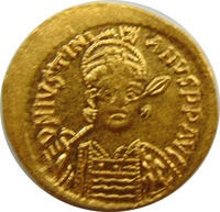 ビザンツ帝国 ユスティニアヌス 1 世 1ソリダス金貨 527-565年