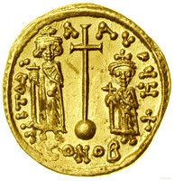ビザンツ帝国 コンスタンティヌス2世とコンスタンティヌス4世 1ソリダス金貨 659-668年
