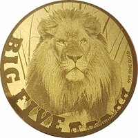 チャド ライオン 5,000フラン金貨 2020年