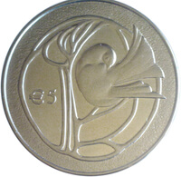 キプロス 建国50周年記念 5ユーロ銀貨 2010年